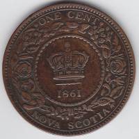() Монета Великобритания 1861 год   ""     VF