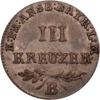 (№1798km15) Монета Германия (Германская Империя) 1798 год 3 Kreuzer
