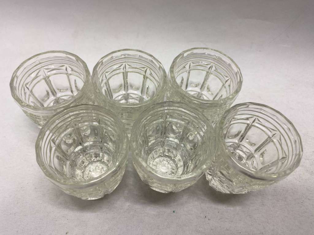 Стопки 6 шт хрусталь, СССР