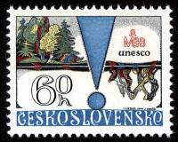 (1979-028) Марка Чехословакия "Лес"    ЮНЕСКО. Человек и биосфера II Θ