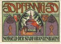 (№1921) Банкнота Германия 1921 год "50 Pfennig"