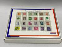 Набор марки разных стран мира оформленный в раму