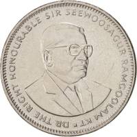 (№1987km55) Монета Маврикий 1987 год 1 Rupee