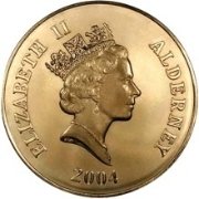 (№2004km41) Монета Олдерни 2004 год 1,000 Pounds (D-День)