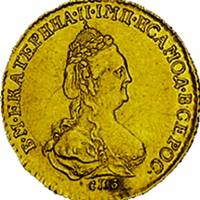 (1786, СПБ) Монета Россия 1786 год 2 рубля    AU