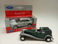 Модели авто 2 шт Audi Q3 Welly в коробке и похожая на Cruella de Vil