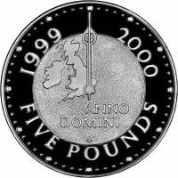 (1999) Монета Великобритания 1999 год 5 фунтов "Миллениум"  Медь-Никель  UNC