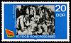 (1982-039) Марка Германия (ГДР) "Дискуссия"    Конгресс профсоюзов II Θ