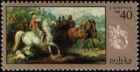(1968-072) Марка Польша "Охота с соколом"   Охота в живописи I Θ