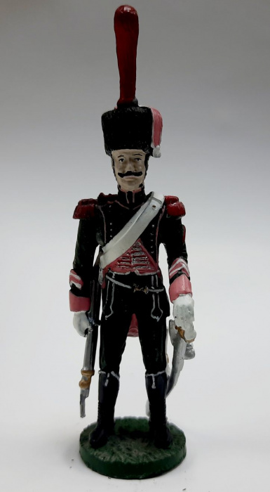 Оловянный солдатик &quot;Бригадир элитной роты 8-го конно-егерского полка, 1808 г.&quot;