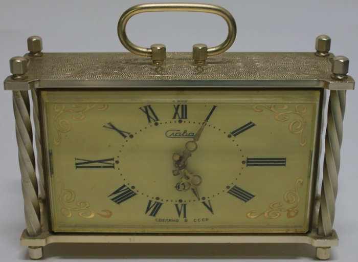 Будильник &quot;Слава&quot;, электро-механический, СССР работосп не проверялась
