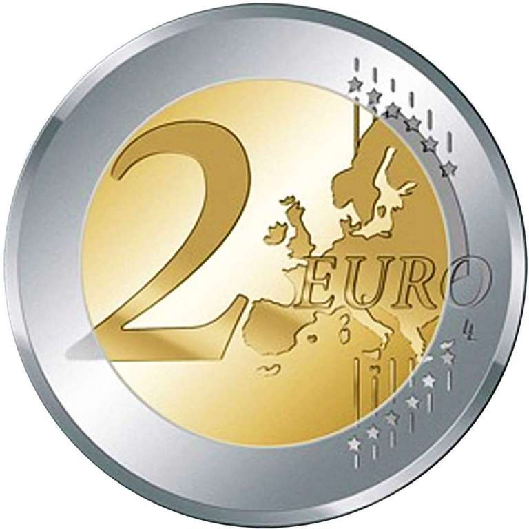 (010) Монета Франция 2014 год 2 евро &quot;Высадка в Нормандии 70 лет&quot;  Биметалл  UNC