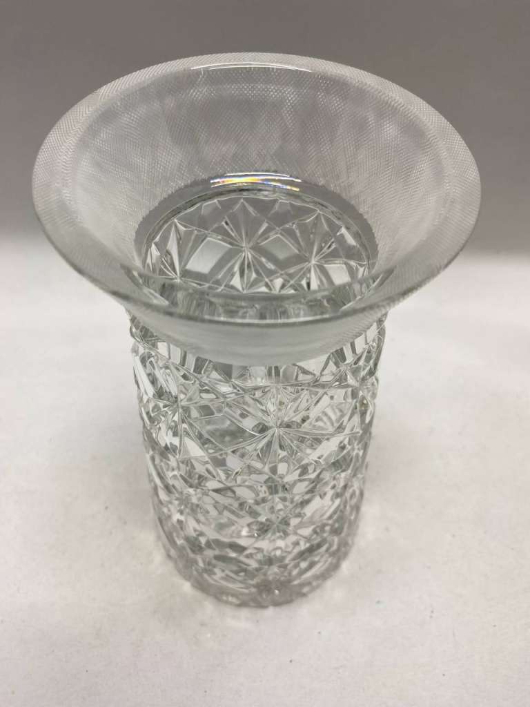 Ваза хрусталь СССР высота 21,5 см