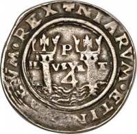 (№1568km10.1MB (MB10.1)) Монета Перу 1568 год 4 Reales