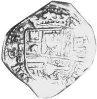 (№1641km120) Монета Испания 1641 год 8 Reales (Мадрид МД - Б,ІВ,а)
