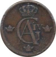 (№1802km566) Монета Швеция 1802 год 1 Skilling