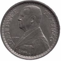 (№1947km124) Монета Монако 1947 год 20 Francs