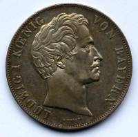 () Монета Германия (Империя) 1845 год 2  ""   Биметалл (Серебро - Ниобиум)  UNC
