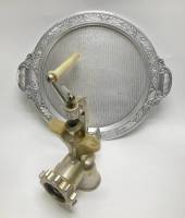 Мясорубка ручная + поднос, аллюминий, СССР