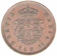 (№1853km25) Монета Мозамбик 1853 год 2 Reacute;is (усилитель)