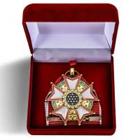 Копия: Орден  Легион Почета США 4-й степени  в бархатном футляре