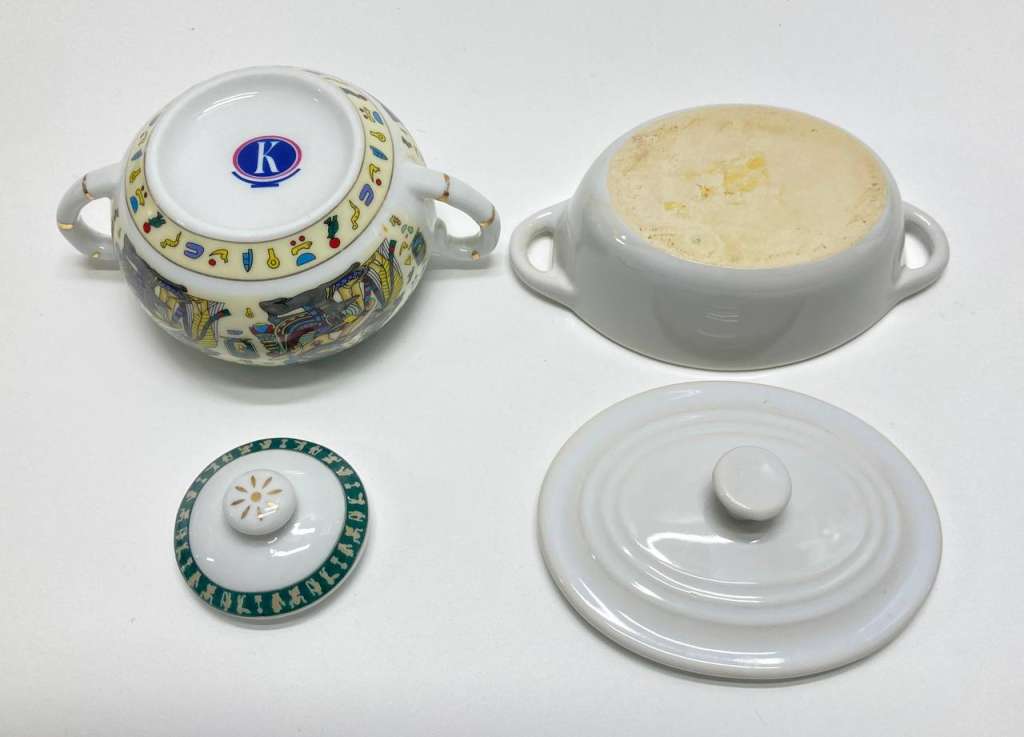 Сахарница + шкатулка, фарфор