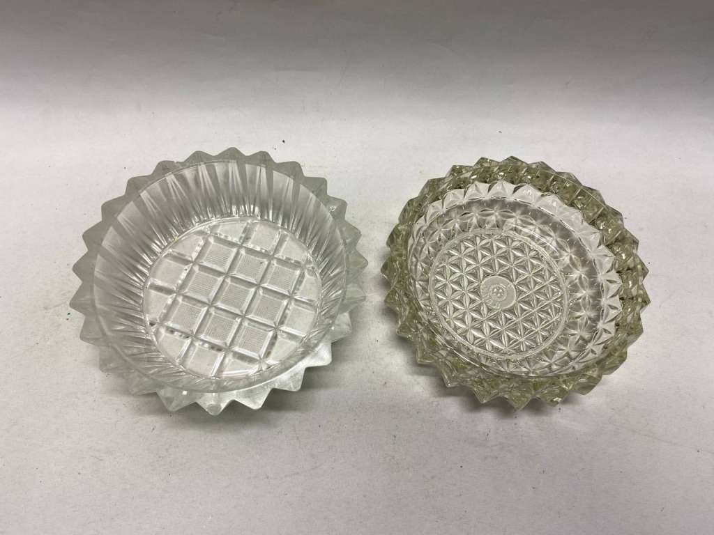 Салатник хрусталь 2 шт толстые стенки