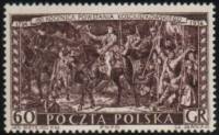(1954-050) Марка Польша "Т. Костюшко после боя"   160 лет со дня восстания Т. Костюшко II Θ