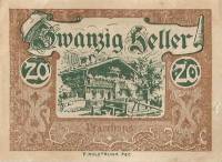 (№1920) Банкнота Австрия 1920 год "20 Heller"