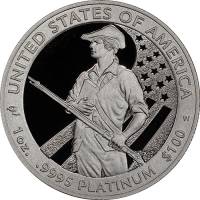 (2012w) Монета США 2012 год 100 долларов   Платина (Pt)  PROOF