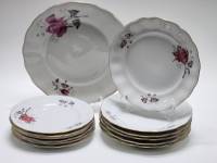 Тарелки Каролина Польша 13 шт (12 десертных и 1 столовая)