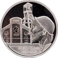 (08) Монета Бельгия 2006 год 10 евро "Катастрофа на шахте Буа-дю-Казье"  Серебро Ag 925  PROOF