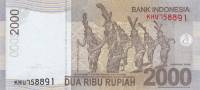 (,) Банкнота Индонезия 2012 год 2 000 рупий "Принц Антасари"   UNC