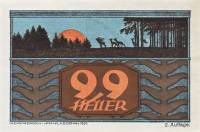 (№1920) Банкнота Австрия 1920 год "99 Heller"