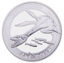 (№2010km338) Монета Новая Зеландия 2010 год 1 Dollar (Древние Рептилии - Mauisaurus)