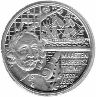 (№1998) Монета Нидерланды 1998 год 50 Ecu amp;"Euroamp;" (Маартен Тромп)