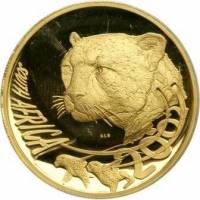 (№2002km412) Монета Южная Африка 2002 год 50 Rand (Натура - Гепард атакуя Импала)