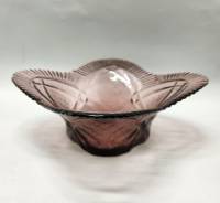 Салатник конфетница цветное стекло 19х19х7 см СССР