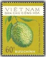(1975-022) Марка Вьетнам "Дуриан цибетиновый"   Фрукты III Θ