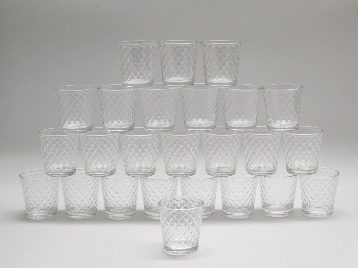 Стопки 25 штук рельефное стекло одинаковые новые