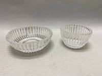 Конфетница креманка и икорница хрусталь 2 шт