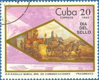 (1985-034) Марка Куба "Римская почта"    День почтовой марки II Θ