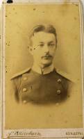 Фото молодого военного офицера Бендеры 1890 год (Состояние на фото)