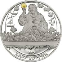 (№2015) Монета Палау 2015 год 2 Dollars (Последний Ужин)