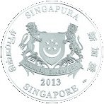 () Монета Сингапур 2013 год 80  &quot;&quot;    AU