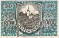 (№1920) Банкнота Австрия 1920 год "30 Heller"