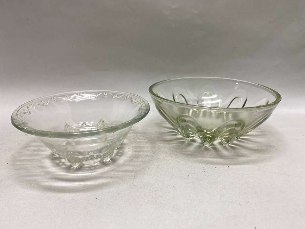 Конфетница фруктовница стекло СССР, 2 шт