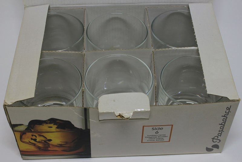 Набор стаканов Pasabahce "Сиде",  6 шт., стекло, 225 мл. (сост. на фото)