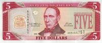 Банкнота Либерия 2006 год 5 долларов Эдвард Джеймс Рой   UNC