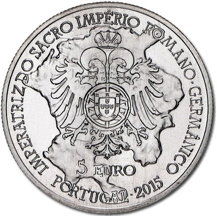 (2015) Монета Португалия 2015 год 5 евро &quot;Изабелла Португальская&quot;  Медь-Никель  UNC